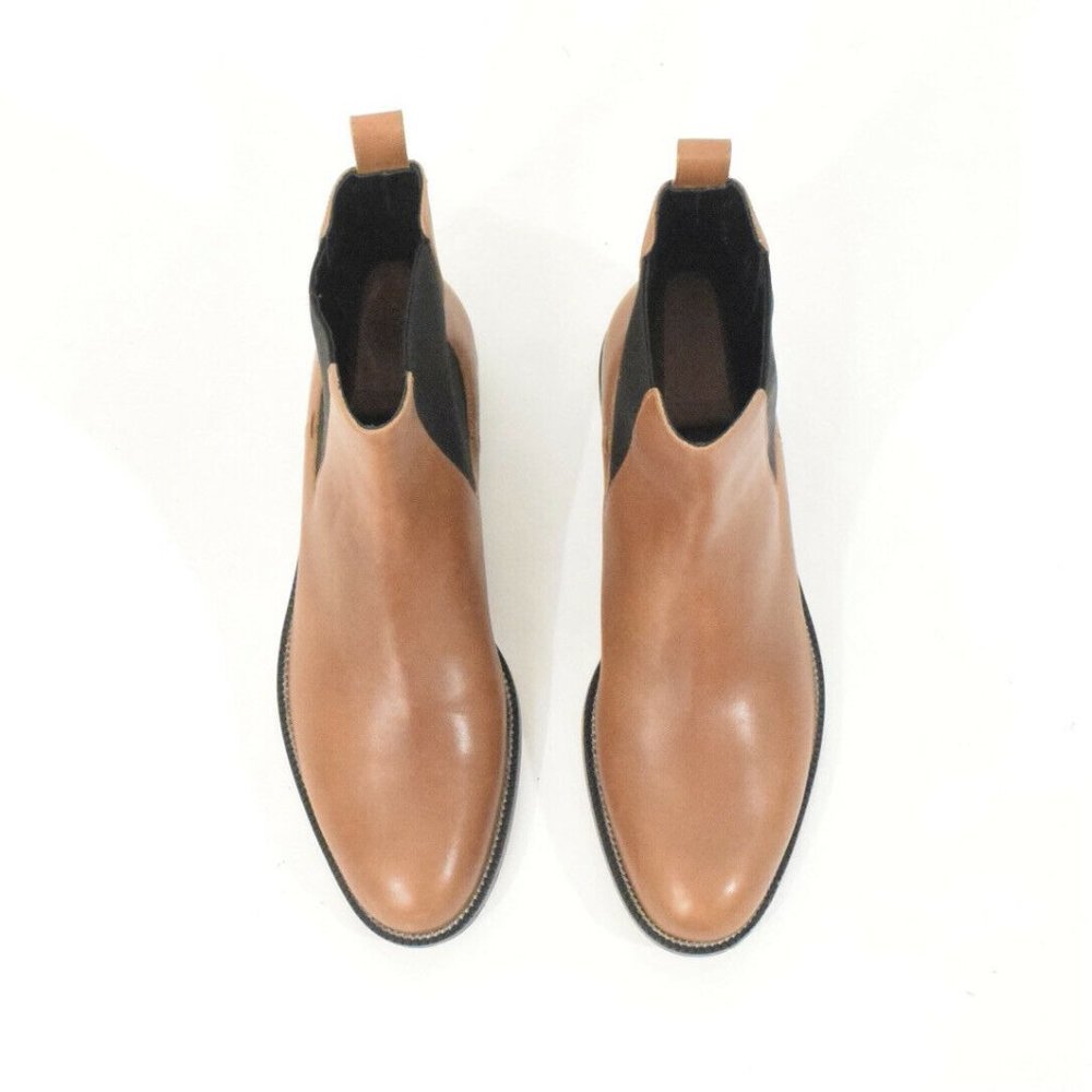 Gucci Saddle Brown Leather Pull-On Chelsea Boots - Picture 3 of 11